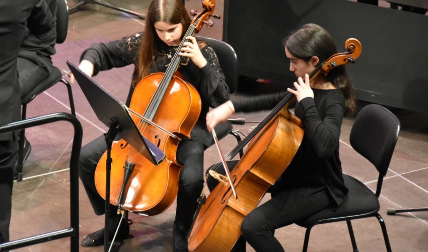 2 cellos, from home! 